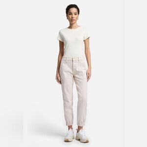 7 For All Mankind Sz 27 DARTED BOYFRIEND JOGGER in Coated Denim